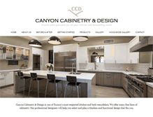 Tablet Screenshot of canyoncabinetry.com